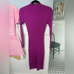 Purple Sweater Dress